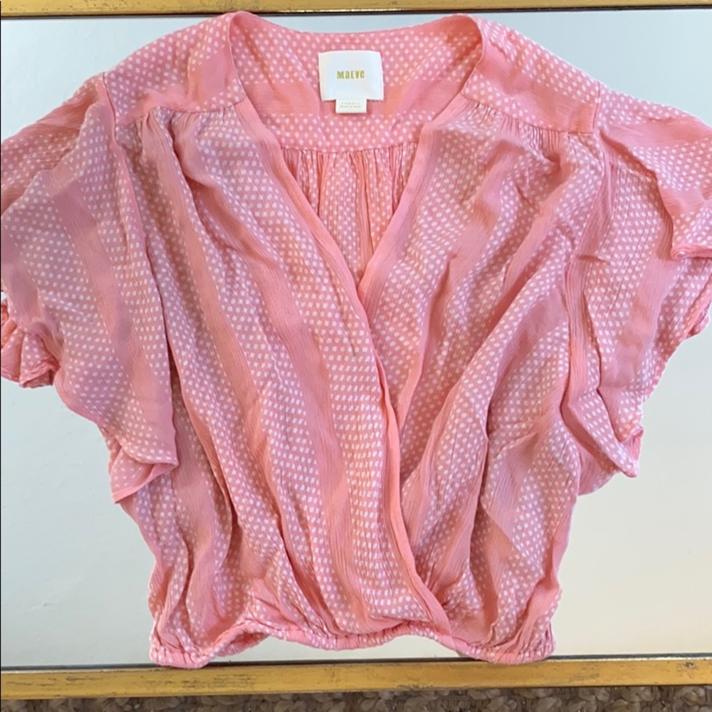 Meave flowy wrap crop top